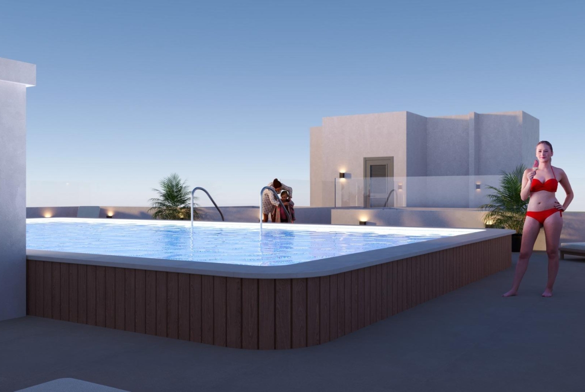 New Build Apartments for sale in the Centre of San Miguel de Salinas, Costa Blanca
