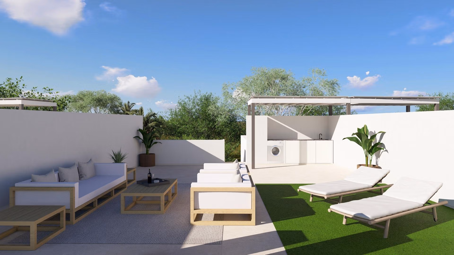 Modern New Build Townhouses with Private Pool for sale in El Alba Resort, Torre Pacheco