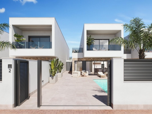 Modern New Build Villas with private pool for sale in San Pedro del Pinatar