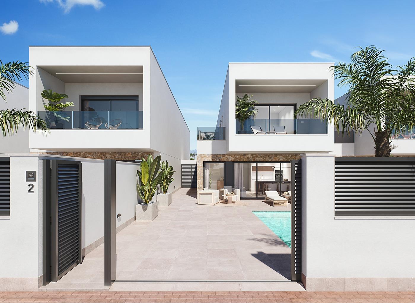 Modern New Build Villas with private pool for sale in San Pedro del Pinatar