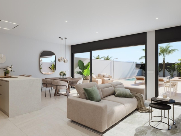 Modern New Build Villas with private pool for sale in San Pedro del Pinatar