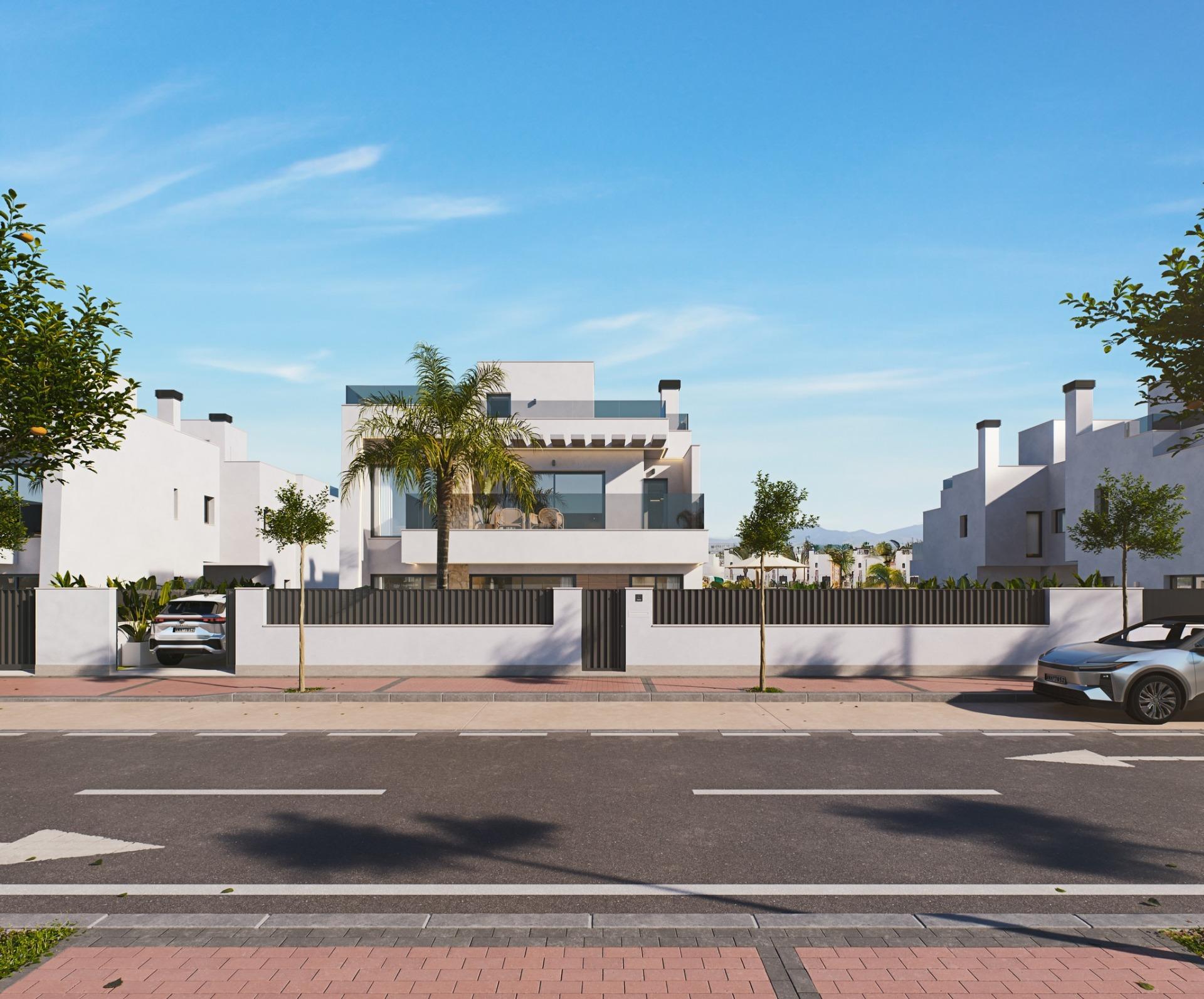 4 Bedroom New Build Houses with Garage for Sale at Santa Rosalía Lake & Life Resort, Murcia