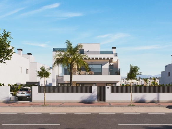 4 Bedroom New Build Houses with Garage for Sale at Santa Rosalía Lake & Life Resort, Murcia