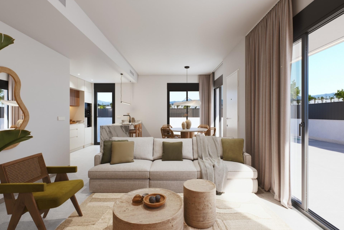 4 Bedroom New Build Houses with Garage for Sale at Santa Rosalía Lake & Life Resort, Murcia