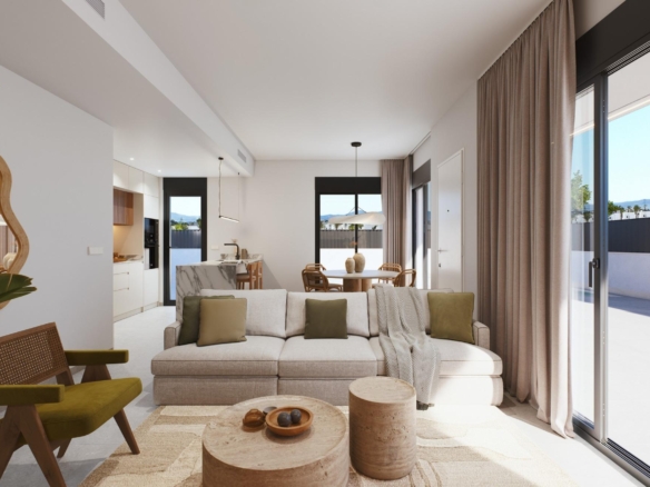 4 Bedroom New Build Houses with Garage for Sale at Santa Rosalía Lake & Life Resort, Murcia