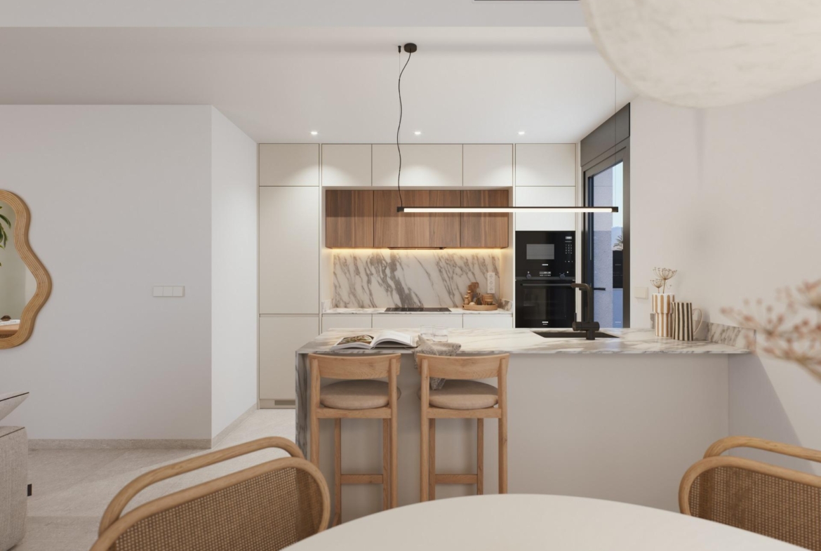 4 Bedroom New Build Houses with Garage for Sale at Santa Rosalía Lake & Life Resort, Murcia