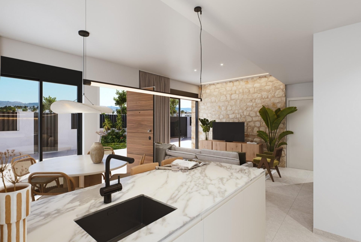 4 Bedroom New Build Houses with Garage for Sale at Santa Rosalía Lake & Life Resort, Murcia