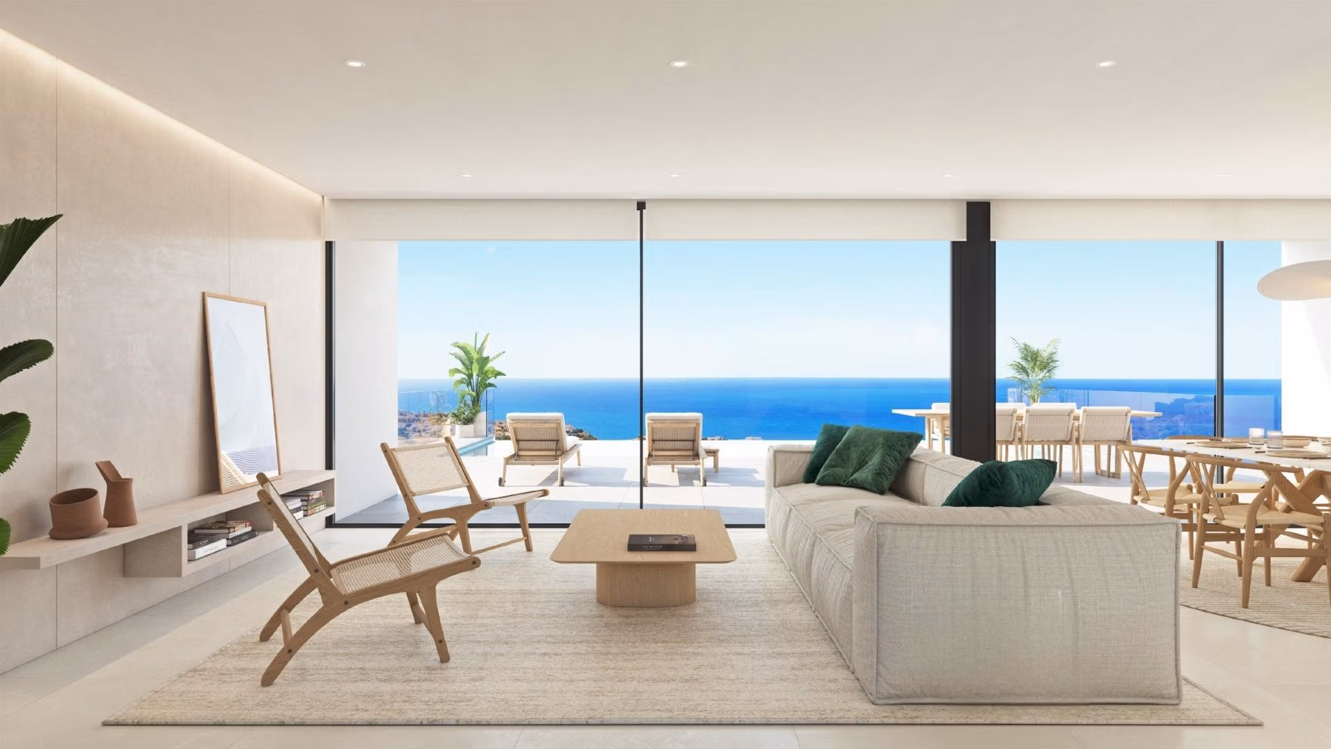 Elegant Minimalist Sea View Villa in Cumbre del Sol – Modern Mediterranean Serenity