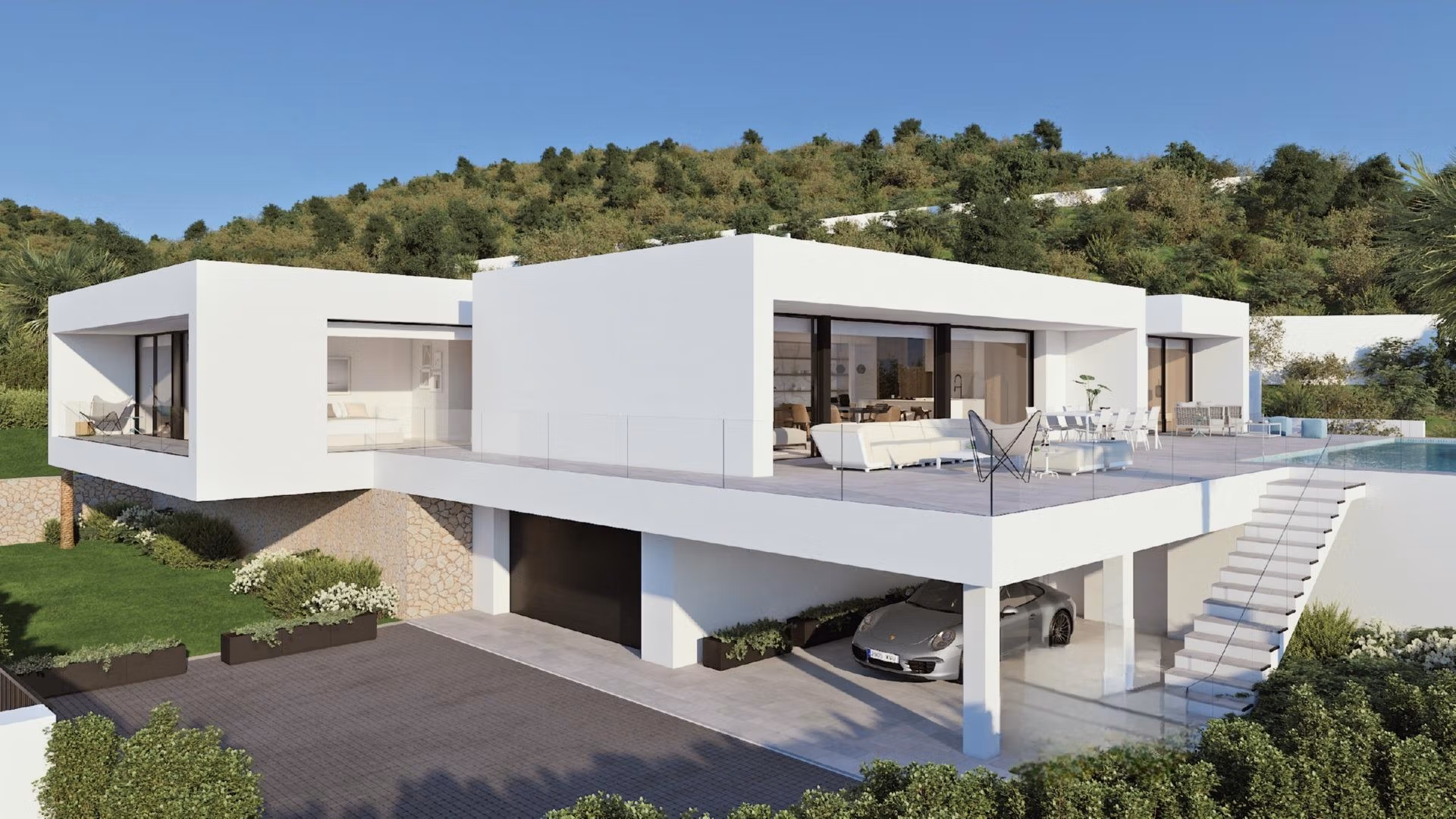 New Build Luxury Villa in Cumbre del Sol with Panoramic Mediterranean Sea Views