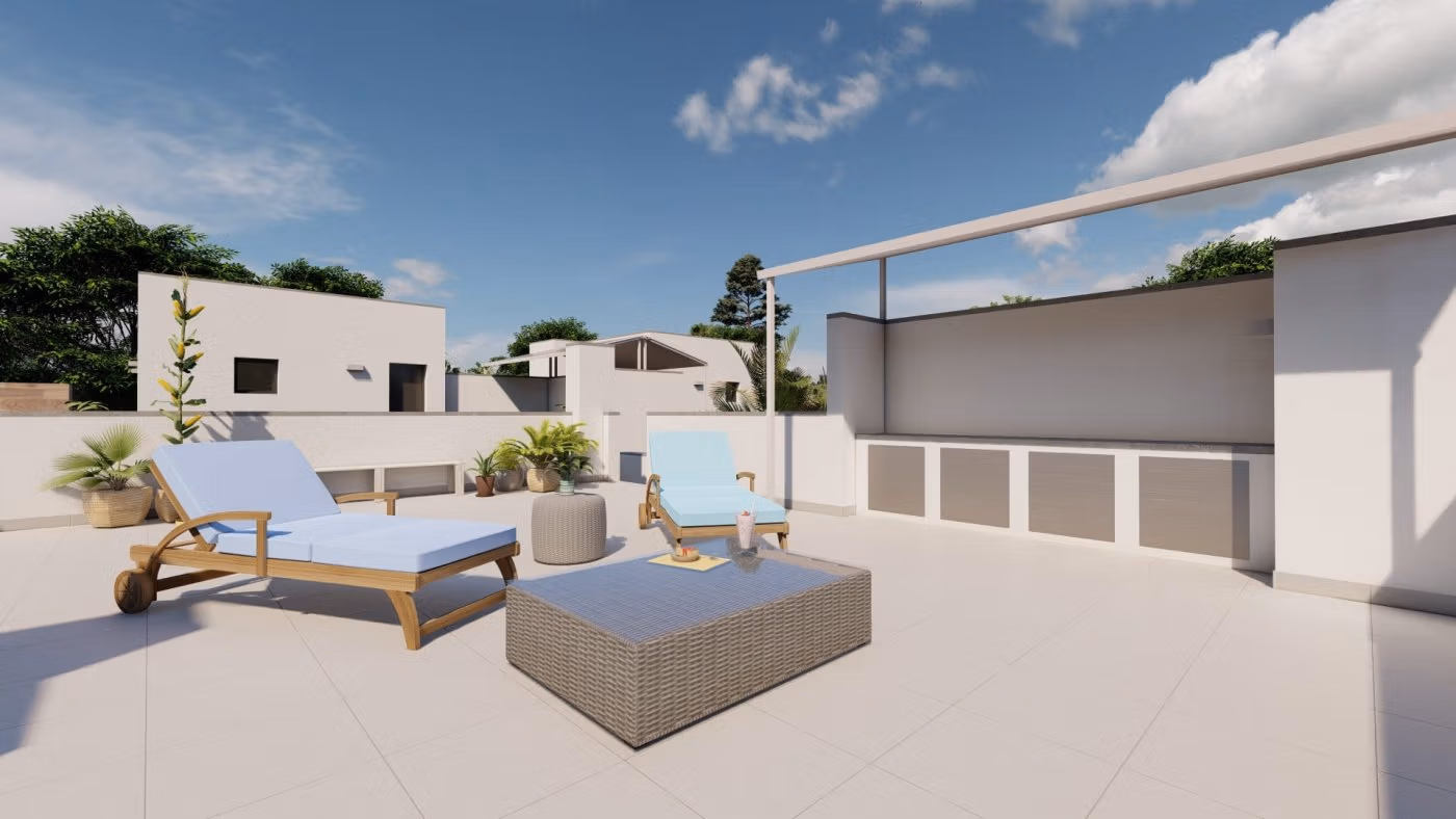 NEW-BUILD-SEMI-DETACHED-VILLAS-IN-ROLDAN-14 Нова ъглова вила с частен басейн за продажба в El Alba Mediterranean Resort, Ролдан, Мурсия