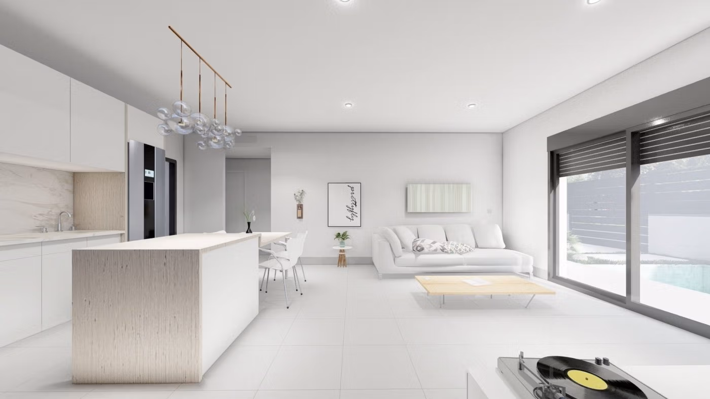 NEW-BUILD-SEMI-DETACHED-VILLAS-IN-ROLDAN-6 Нова ъглова вила с частен басейн за продажба в El Alba Mediterranean Resort, Ролдан, Мурсия