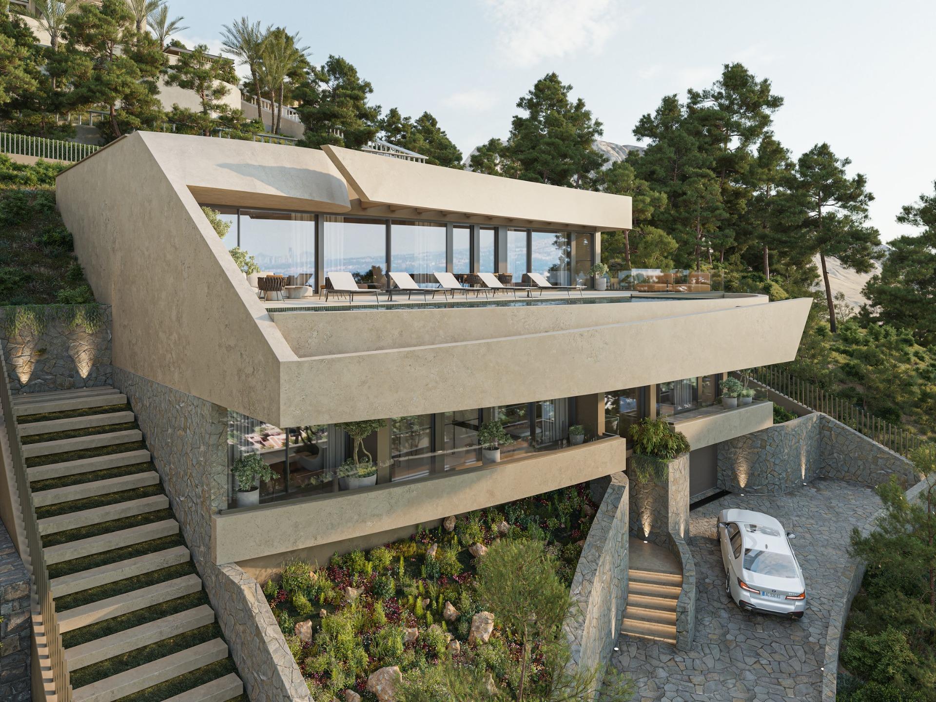 Contemporary Luxury Villa for Sale in Altea Hills with Panoramic Sea Views
