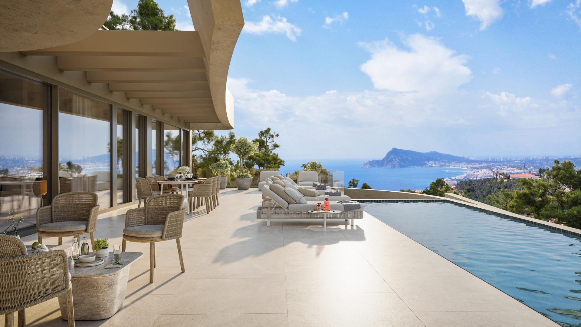 Contemporary Luxury Villa for Sale in Altea Hills with Panoramic Sea Views