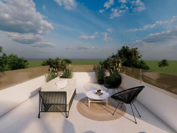 New Build Top Floor Apartment with Private Solarium and Pool for Sale in Pilar de la Horadada