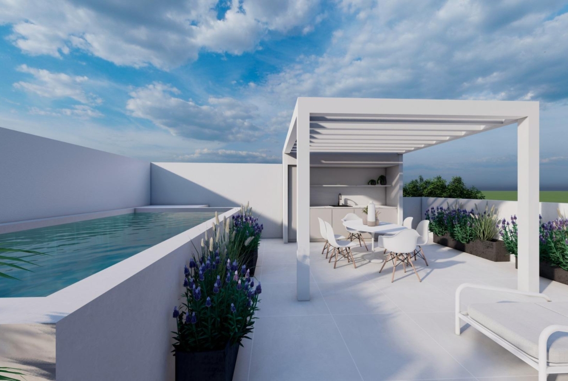 New Build Ground Floor Apartment with Private Pool for Sale in Pilar de la Horadada