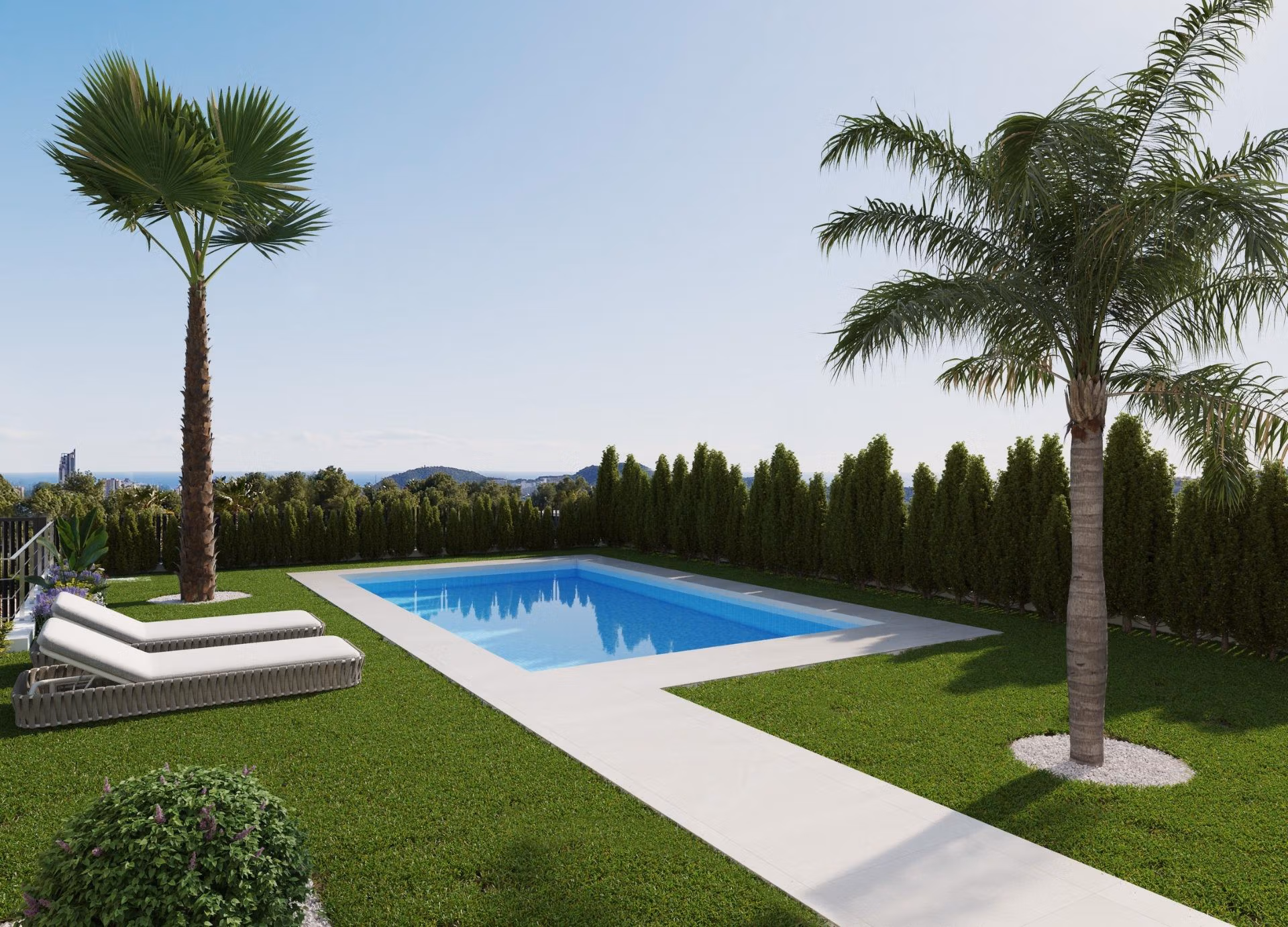 New Build Villas with Sea Views for Sale in Sierra Cortina, Finestrat Near Benidorm