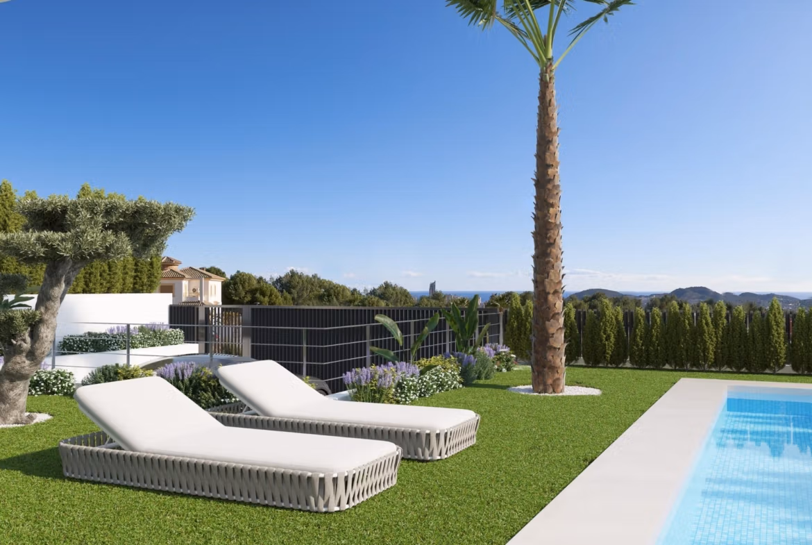 New Build Villas with Sea Views for Sale in Sierra Cortina, Finestrat Near Benidorm