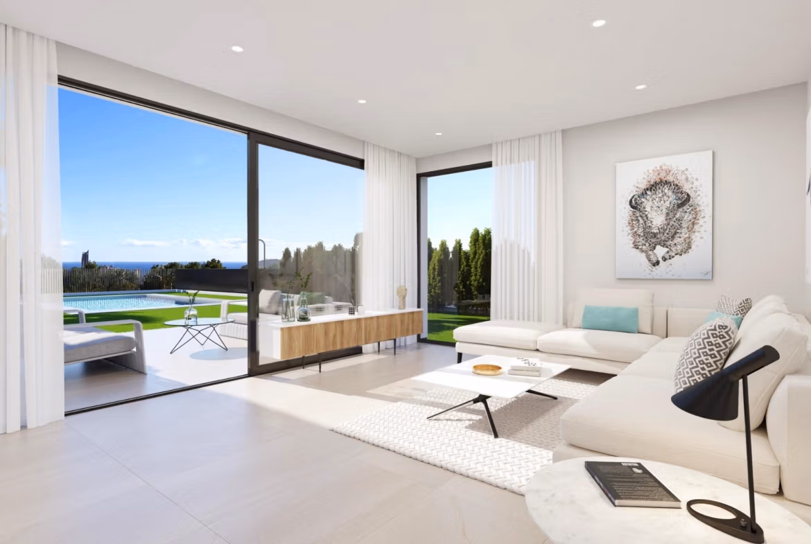 New Build Villas with Sea Views for Sale in Sierra Cortina, Finestrat Near Benidorm
