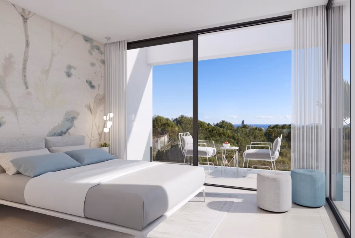 New Build Villas with Sea Views for Sale in Sierra Cortina, Finestrat Near Benidorm