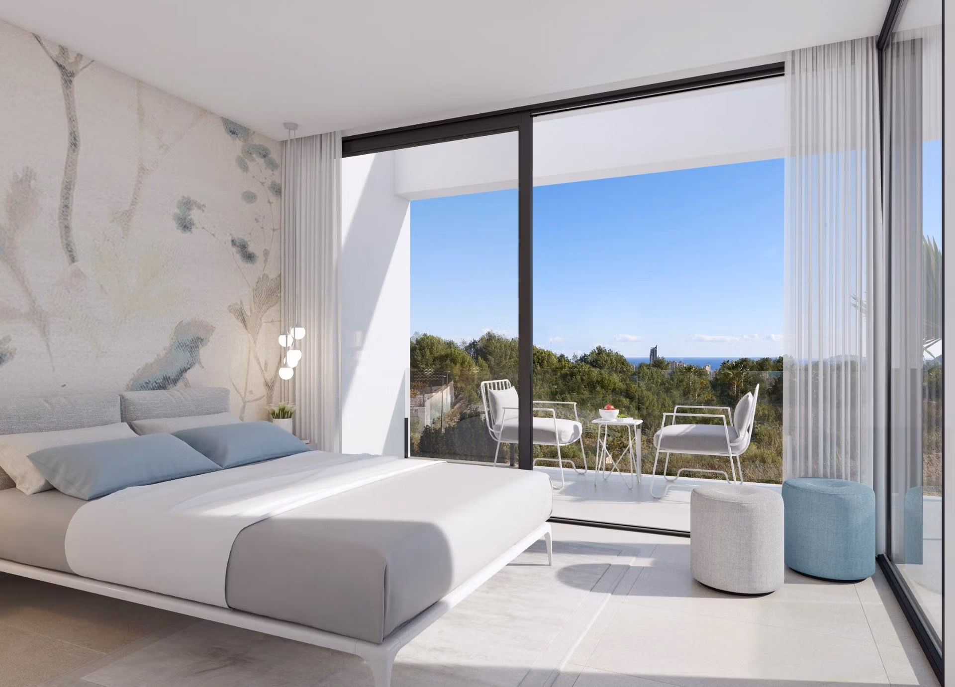 New Build Villas with Sea Views for Sale in Sierra Cortina, Finestrat Near Benidorm
