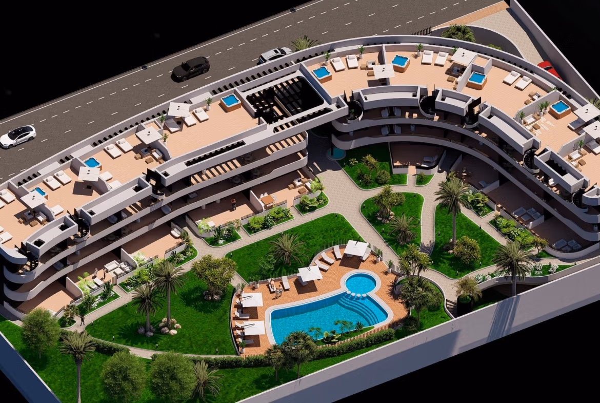 New Build 3 Bedroom Ground Floor Apartment for Sale in La Serena Golf, Los Alcázares