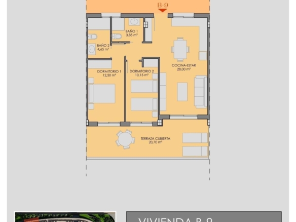 New Build 2 Bedroom Apartment for Sale in La Serena Golf, Los Alcázares