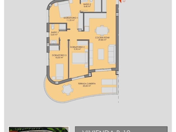 New Build 3 Bedroom Apartment for Sale in La Serena Golf, Los Alcázares