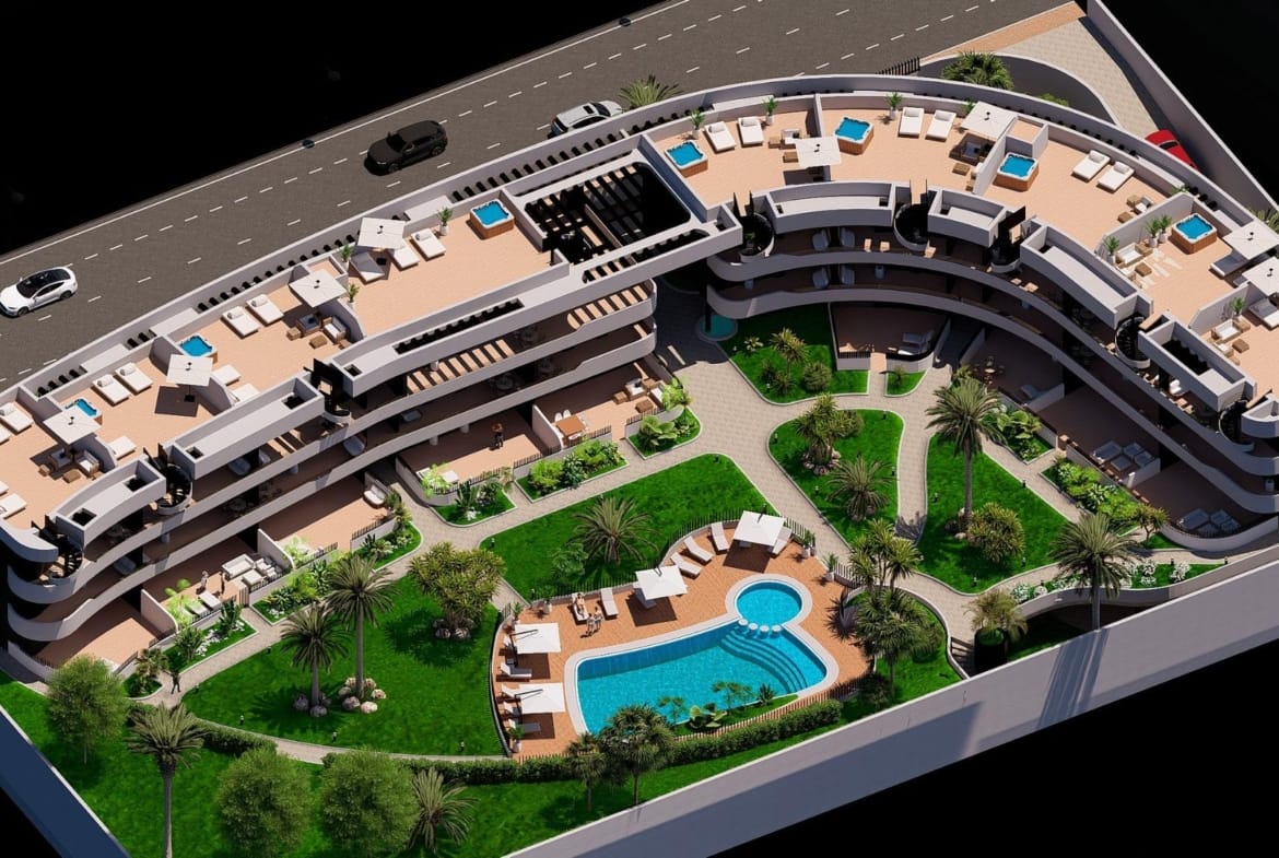 New Build 3 Bedroom Penthouse Apartment with Solarium for Sale in La Serena Golf, Los Alcázares