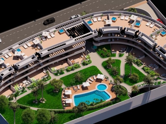 New Build 3 Bedroom Penthouse Apartment with Solarium for Sale in La Serena Golf, Los Alcázares