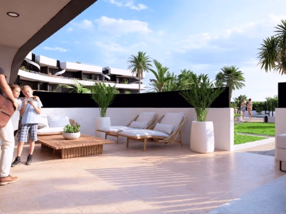 Nieuw gebouwd 3-slaapkamer appartement op de begane grond te koop in La Serena Golf, Los Alcázares