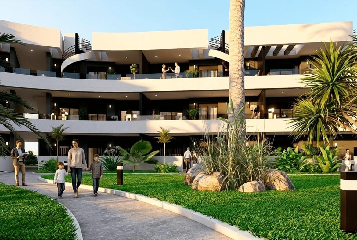 New Build 3 Bedroom Ground Floor Apartment for Sale in La Serena Golf, Los Alcázares