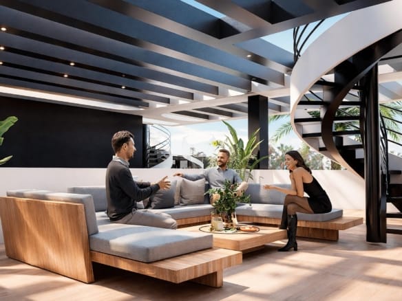 New Build 3 Bedroom Penthouse Apartment with Solarium for Sale in La Serena Golf, Los Alcázares