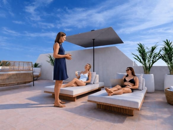 New Build 3 Bedroom Penthouse Apartment with Solarium for Sale in La Serena Golf, Los Alcázares