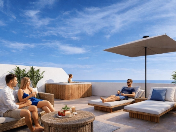 New Build 2 Bedroom Penthouse Apartment with Solarium for Sale in La Serena Golf, Los Alcázares