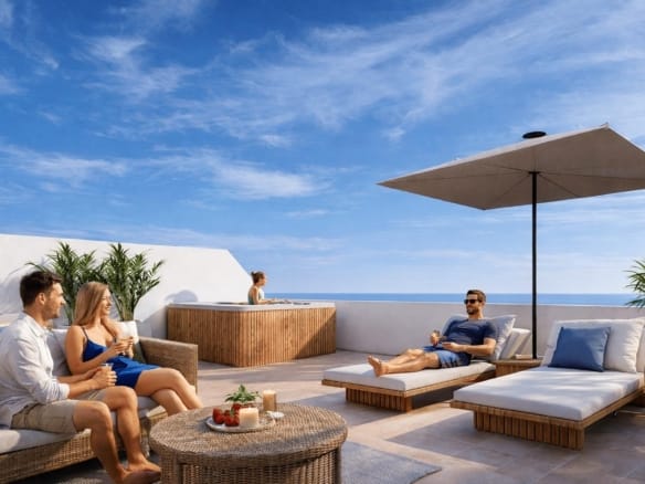 New Build 3 Bedroom Penthouse Apartment with Solarium for Sale in La Serena Golf, Los Alcázares