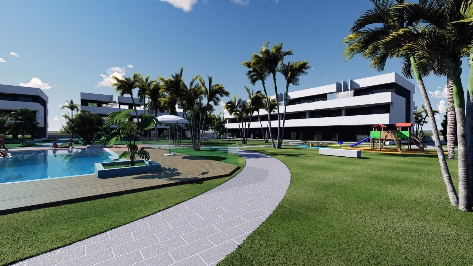 NEW-BUILD-RESIDENTIAL-COMPLEX-IN-EL-RASO-5 2 slaapkamers toeristenverhuur op de begane grond te koop in El Raso, Guardamar