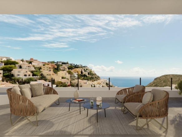 New Build Apartments for Sale in Cumbre del Sol with Sea Views and Excellent Communal Areas