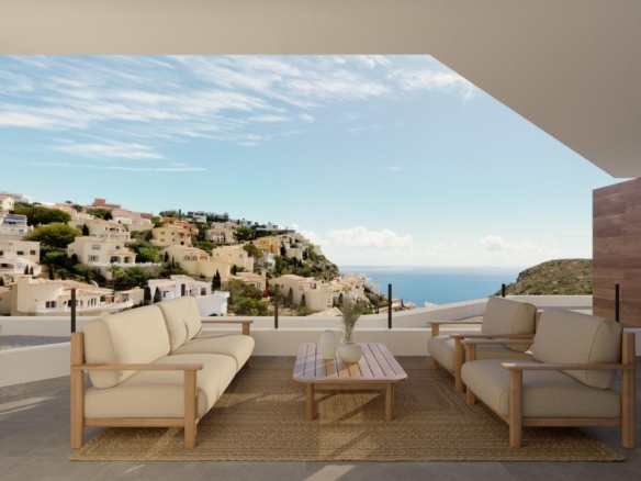New Build Apartments for Sale in Cumbre del Sol with Sea Views and Excellent Communal Areas