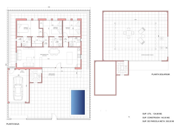 New Build 3 Bedroom Villa with Garage and Private Pool for Sale in Fuente Álamo, Murcia