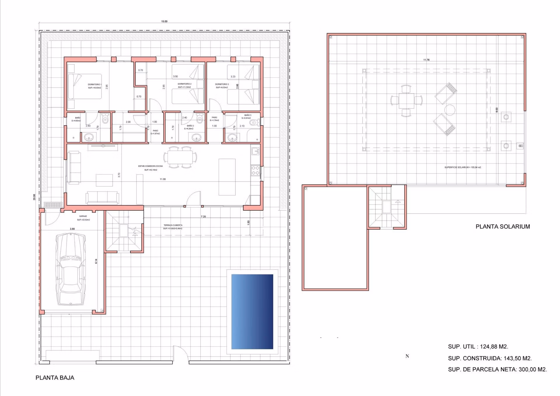 New Build 3 Bedroom Villa with Garage and Private Pool for Sale in Fuente Álamo, Murcia