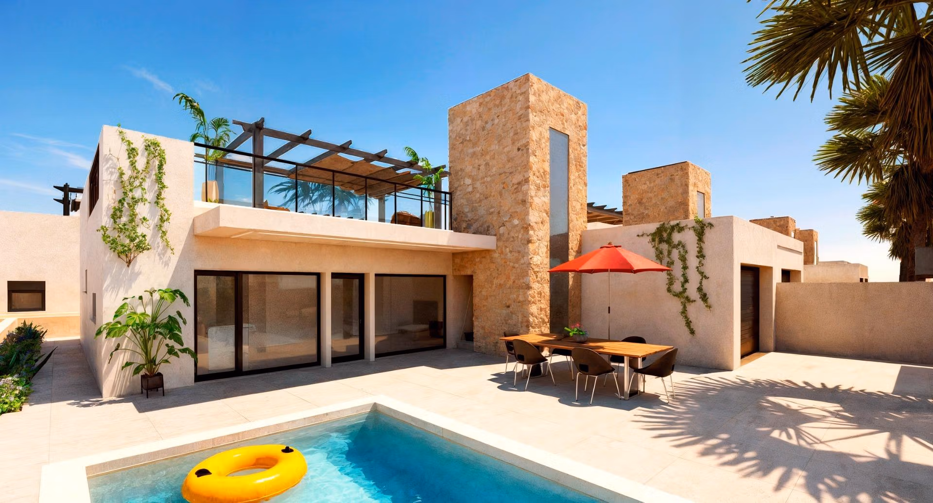 Nieuwbouw villa met 3 slaapkamers en garage en privézwembad te koop in Fuente Álamo, Murcia