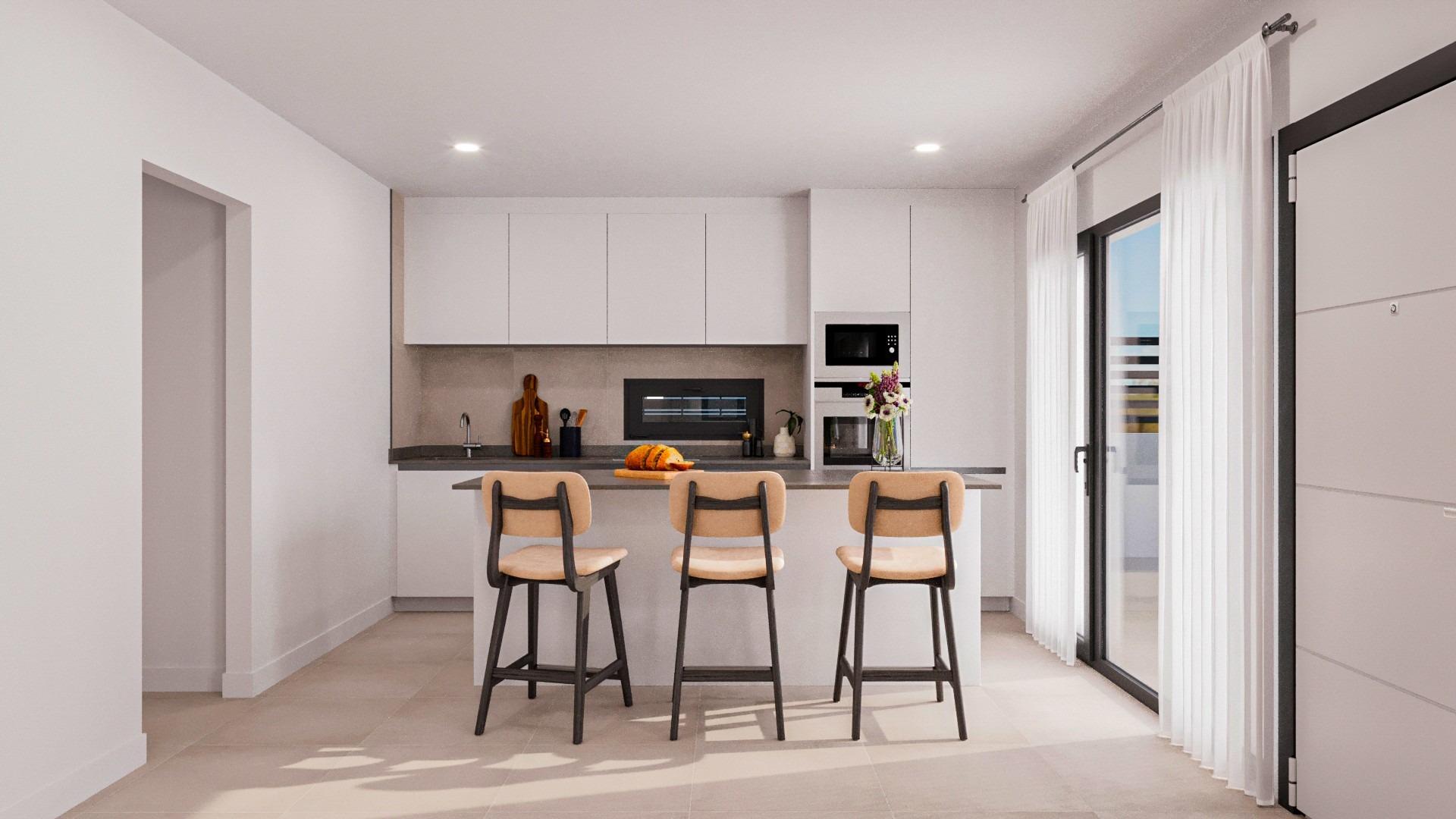 New Build 3 Bedroom Villa with Garage and Private Pool for Sale in Fuente Álamo, Murcia