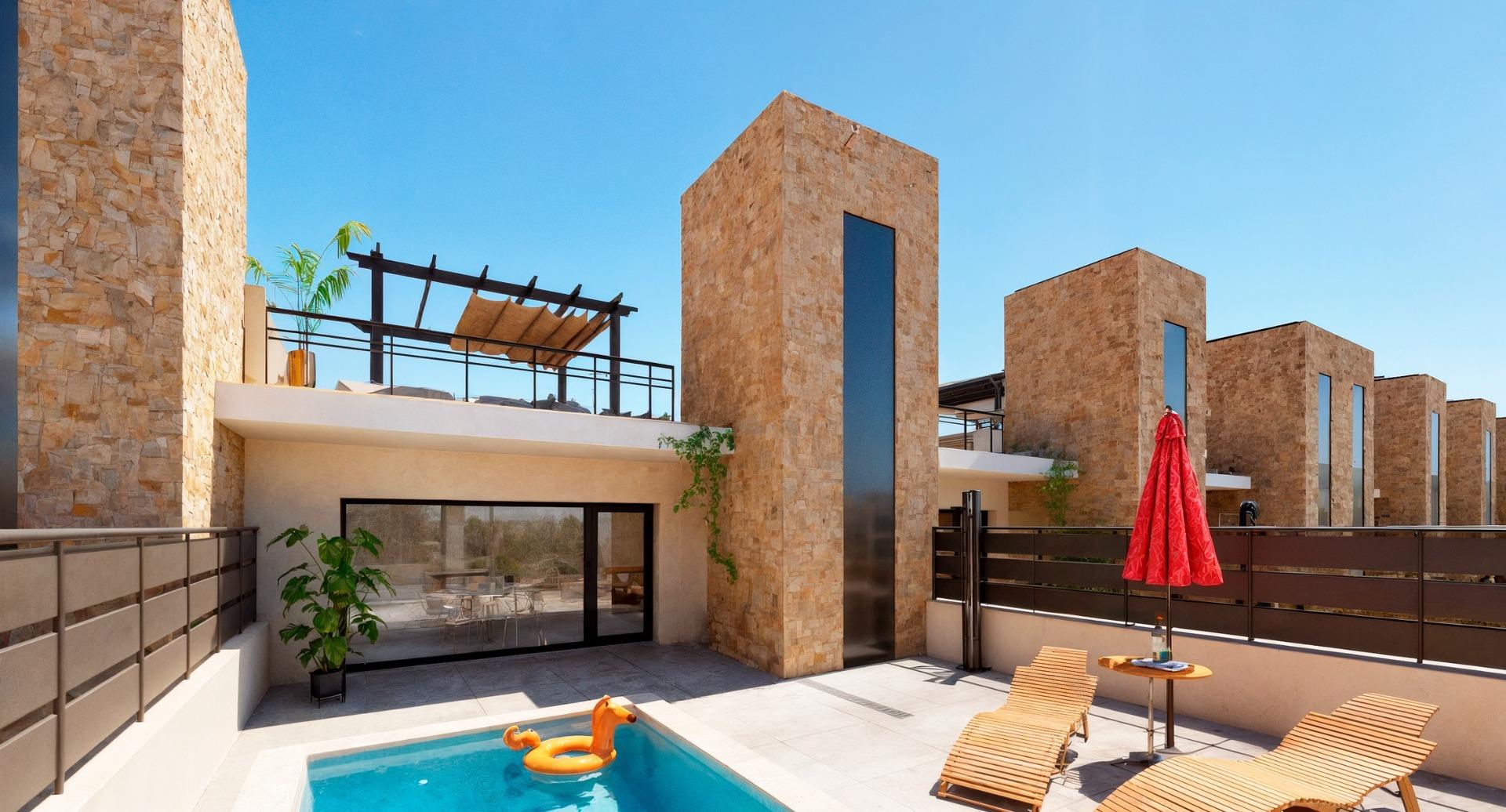 Nouveaux immeubles de 2 chambres avec piscine privée à vendre à Fuente Álamo, Murcie