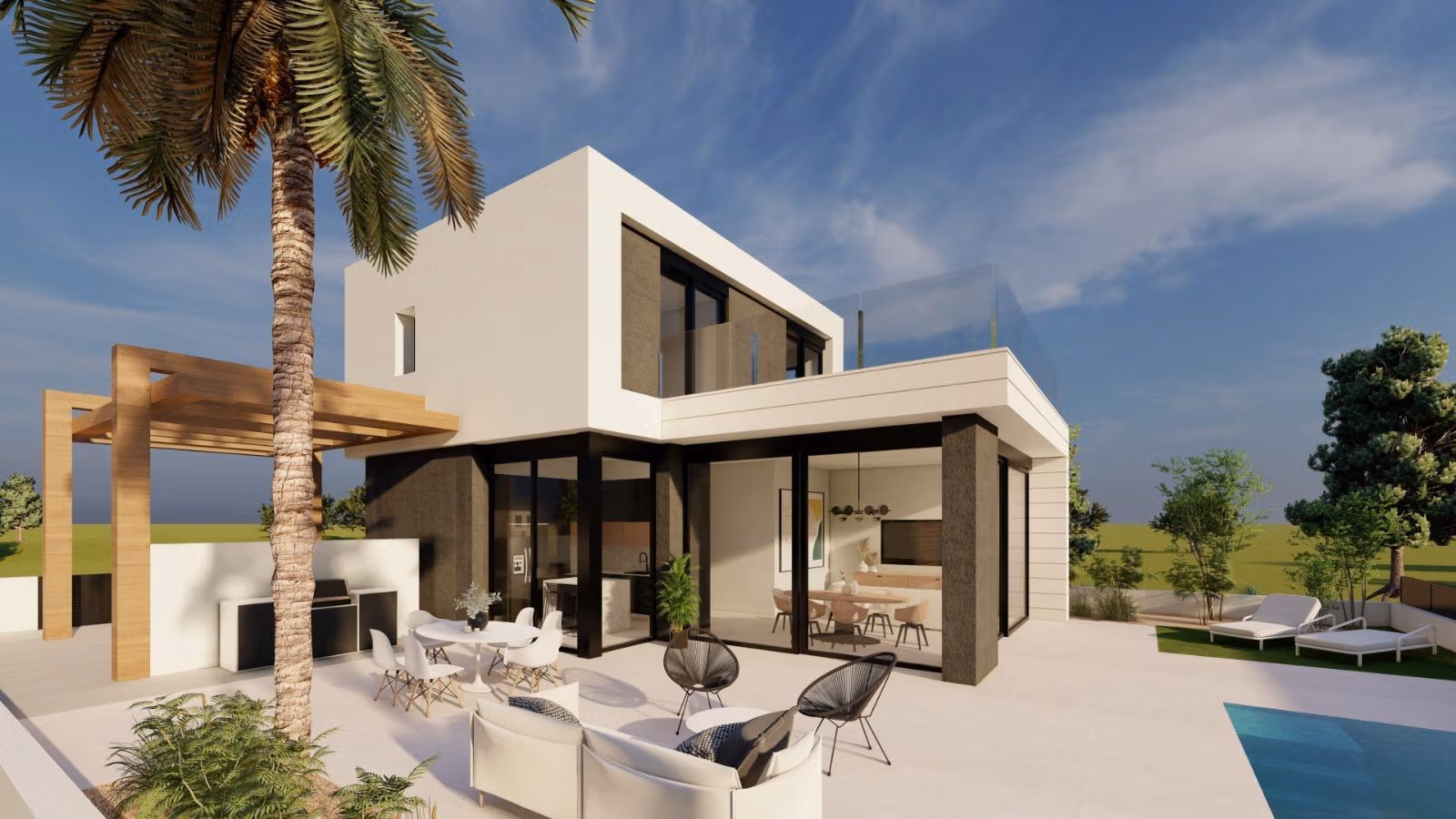 New Build Villas with Private Pool for Sale in Lo Romero Golf, Pilar de la Horadada