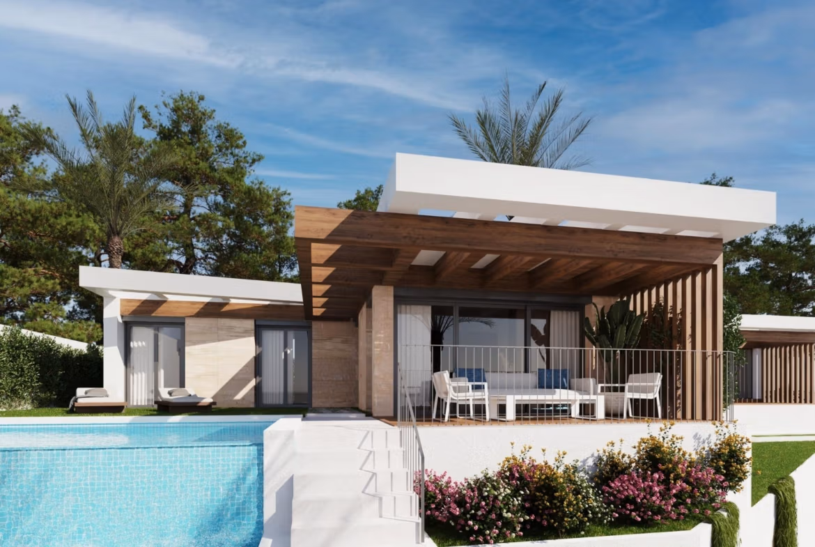New Build Single Storey Villas with Private Pool for sale in Polop, Costa Blanca North