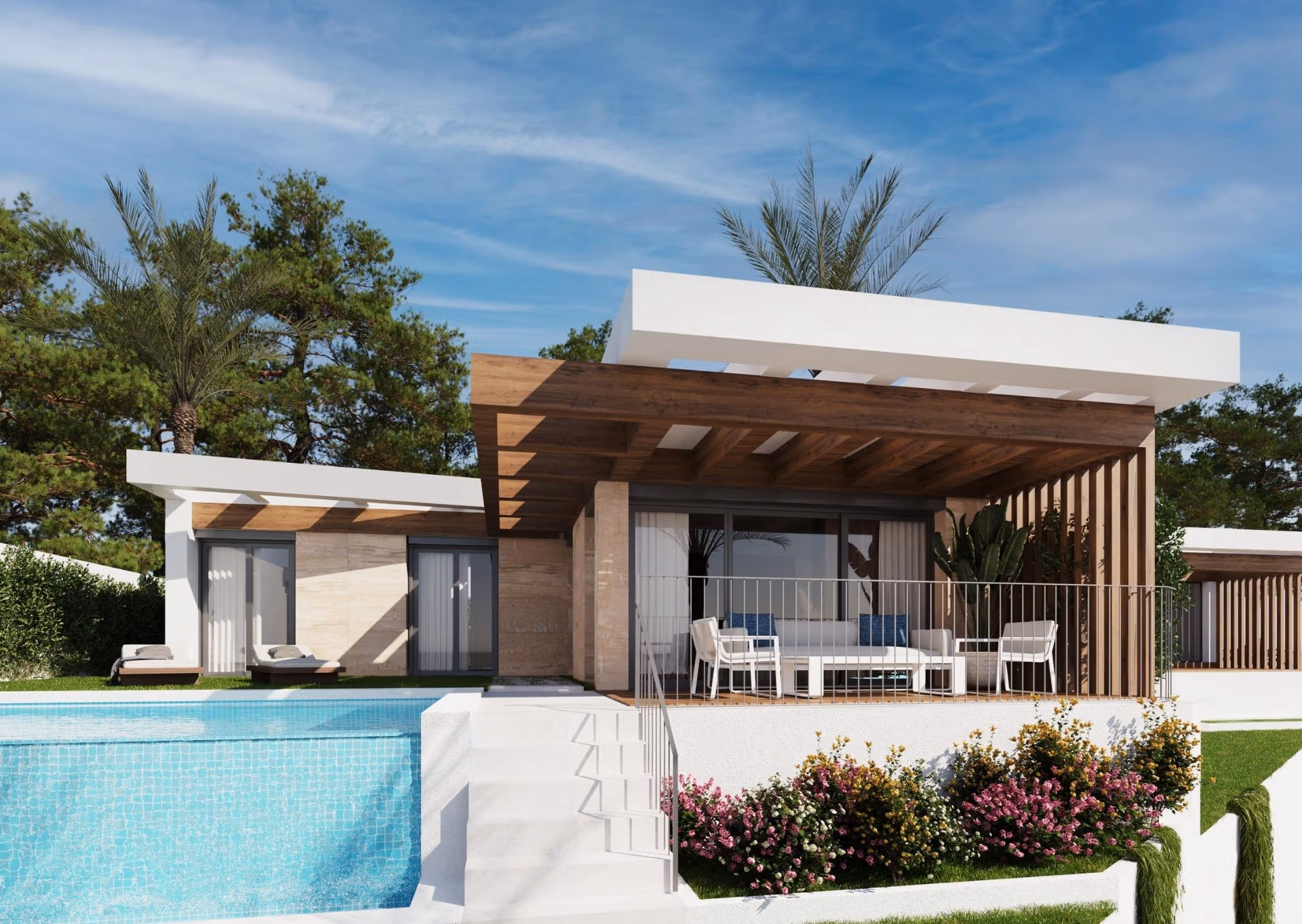New Build Single Storey Villas with Private Pool for sale in Polop, Costa Blanca North