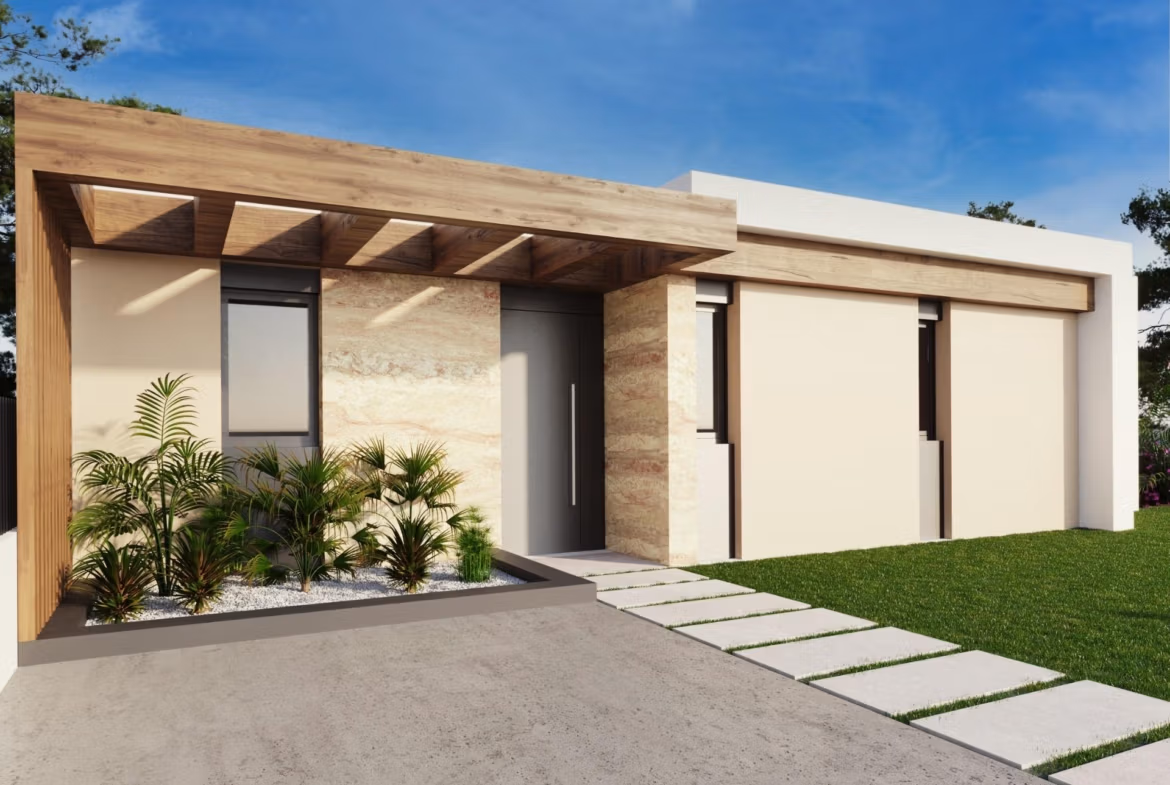 New Build Single Storey Villas with Private Pool for sale in Polop, Costa Blanca North