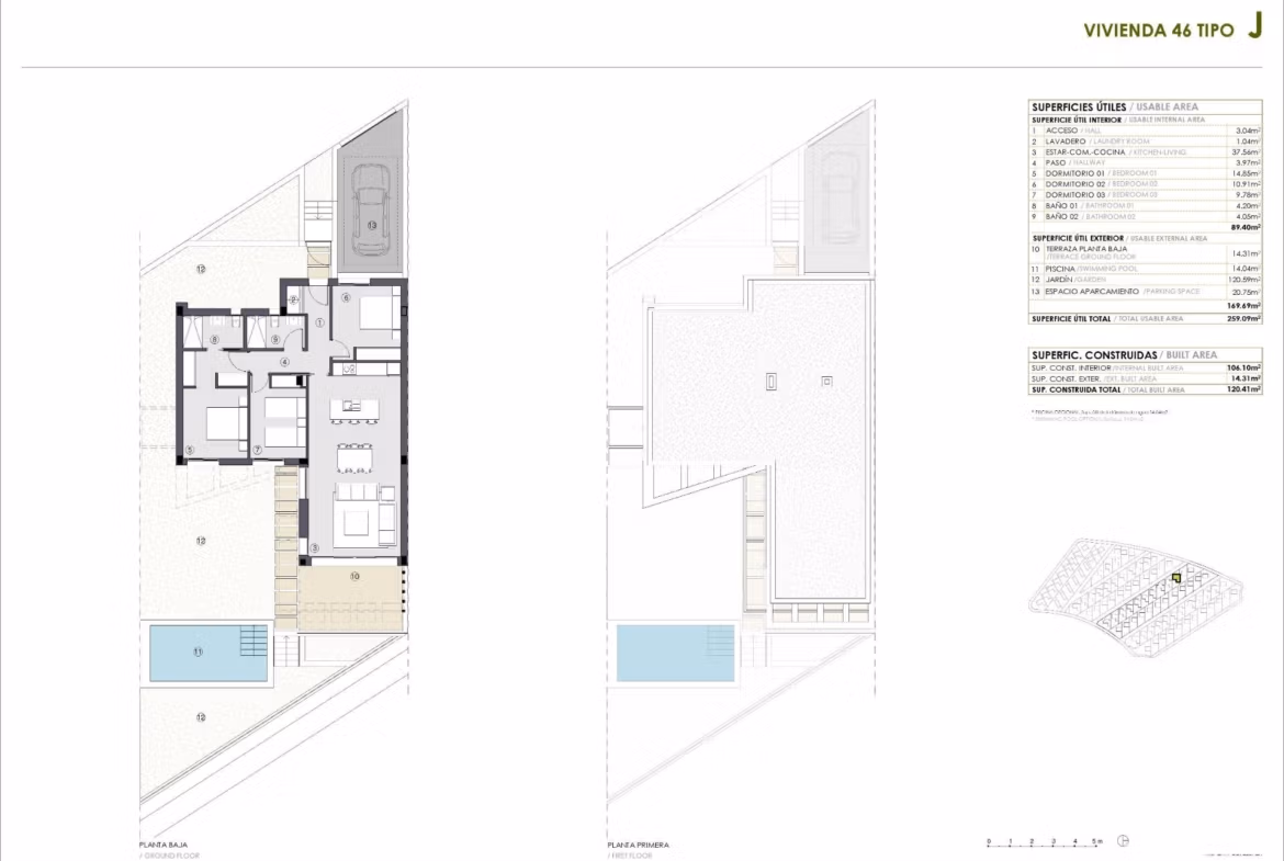 New Build Single Storey Villas with Private Pool for sale in Polop, Costa Blanca North