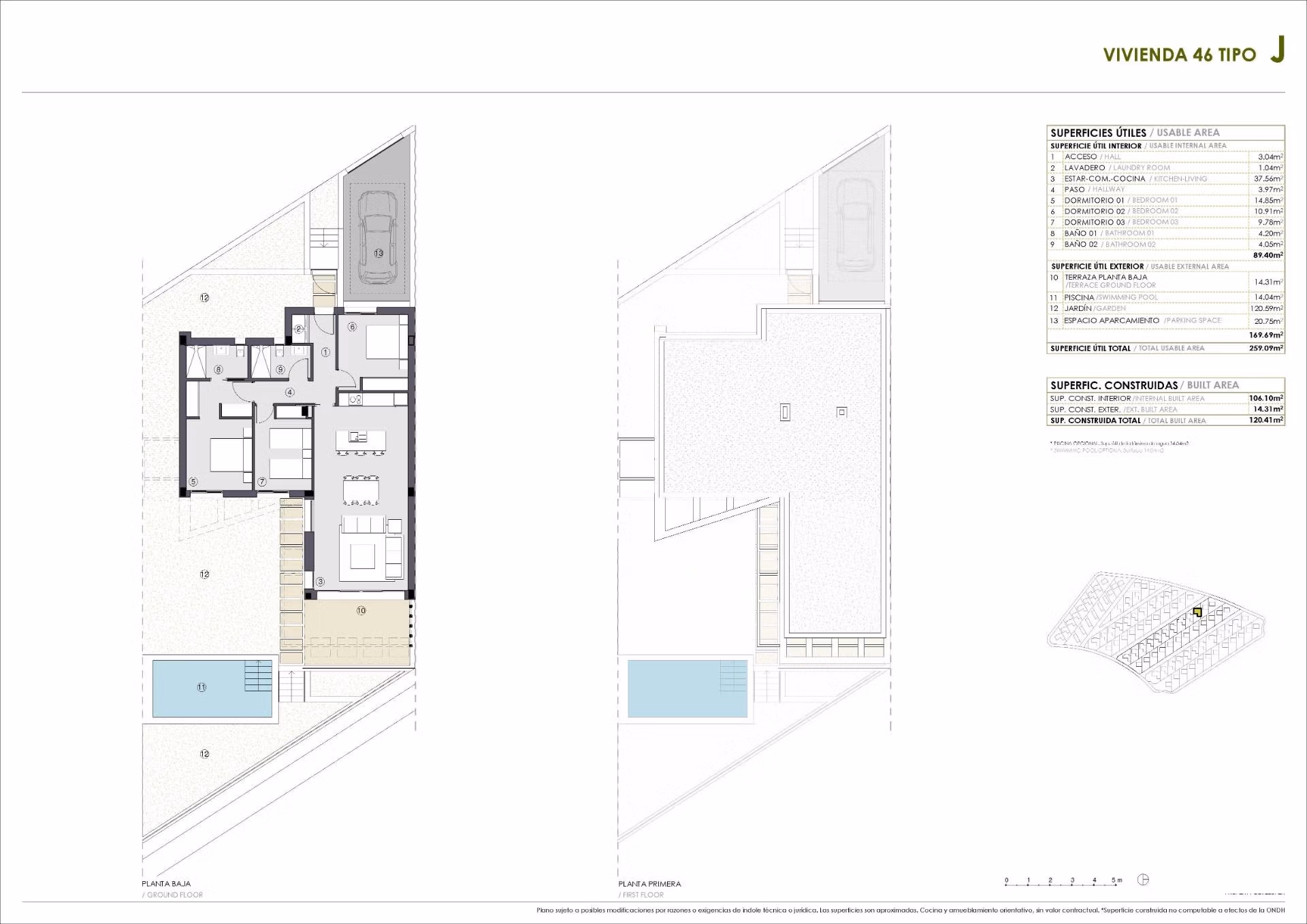 New Build Single Storey Villas with Private Pool for sale in Polop, Costa Blanca North