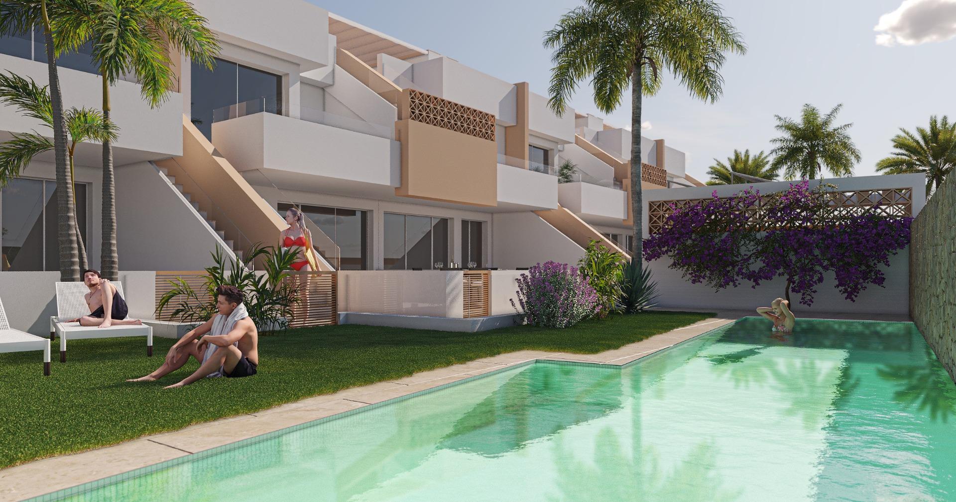 New Build Bungalows in Pilar de la Horadada Near the Beach and Town Centre in pueblo